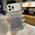 Large Window Gradient Glitter Phone Case with Card Slot