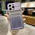 Large Window Gradient Glitter Phone Case with Card Slot