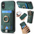 Retro Splitable Magnetic Card Bag Leather Phone Case