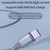 ROMOSS 3-In-1 66W 6A USB To 8 Pin / Type-C / USB-C / Micro Charging Cable Nylon Braid Cord