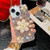 Sunflower Holder Hand-set Diamond PC Phone Case