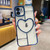 Electroplating 3D Love TPU Phone Case