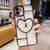 Electroplating 3D Love TPU Phone Case