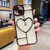 Electroplating 3D Love TPU Phone Case