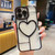 Electroplating 3D Love TPU Phone Case