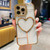 Electroplating 3D Love TPU Phone Case