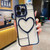 Electroplating 3D Love TPU Phone Case