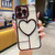 Electroplating 3D Love TPU Phone Case