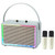 Leather Colorful Light Effect Karaoke Audio Retro Outdoor Bluetooth Speaker