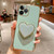 Electroplating Love Heart Holder TPU Phone Case