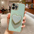 Electroplating Love Heart Holder TPU Phone Case