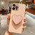 Electroplating Love Heart Holder TPU Phone Case