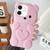 Bear Shape Oil-sprayed TPU Phone Case
