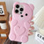 Bear Shape Oil-sprayed TPU Phone Case