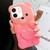 Bear Shape Oil-sprayed Gradient TPU Phone Case