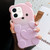 Bear Shape Oil-sprayed Gradient TPU Phone Case