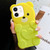 Bear Shape Oil-sprayed Gradient TPU Phone Case