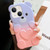 Bear Shape Oil-sprayed Gradient TPU Phone Case