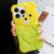 Bear Shape Oil-sprayed Gradient TPU Phone Case