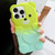 Bear Shape Oil-sprayed Gradient TPU Phone Case