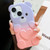 Bear Shape Oil-sprayed Gradient TPU Phone Case