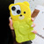 Bear Shape Oil-sprayed Gradient TPU Phone Case