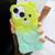 Bear Shape Oil-sprayed Gradient TPU Phone Case