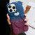 Bear Shape Oil-sprayed Gradient TPU Phone Case