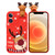 Colored Drawing Deer Relief Doll Soft TPU Phone Case