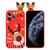 Colored Drawing Deer Relief Doll Soft TPU Phone Case