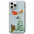 Christmas Colored Drawing Pattern High Transparent Soft TPU Phone Case