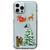 Christmas Colored Drawing Pattern High Transparent Soft TPU Phone Case