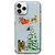 Christmas Colored Drawing Pattern High Transparent Soft TPU Phone Case