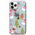 Christmas Colored Drawing Pattern High Transparent Soft TPU Phone Case