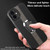 Magnetic Litchi Leather Back Phone Case with Holder