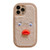 Plush White Eyes Duck TPU Phone Case