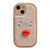 Plush White Eyes Duck TPU Phone Case