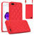 Rhombic Texture Phone Case with Dual Lanyard