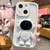 Astronaut 3D Relief Holder TPU + PC Full Coverage Phone Case