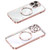 MagSafe CD Texture Metal Lens Frame Full Coverage Phone Case