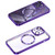 MagSafe CD Texture Metal Lens Frame Full Coverage Phone Case