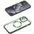 MagSafe CD Texture Metal Lens Frame Full Coverage Phone Case