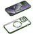 MagSafe CD Texture Metal Lens Frame Full Coverage Phone Case