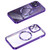 MagSafe CD Texture Metal Lens Frame Full Coverage Phone Case