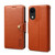 Denior Cowhide Texture Wallet Style Leather Phone Case