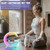 G69 G Shape Smart Bluetooth Speaker Support Wireless Charger & Alarm Clock & Wake-up Light
