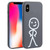 Stickman Pattern Liquid Silicone Phone Case