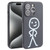 Stickman Pattern Liquid Silicone Phone Case