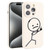 Stickman Pattern Liquid Silicone Phone Case