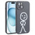 Stickman Pattern Liquid Silicone Phone Case